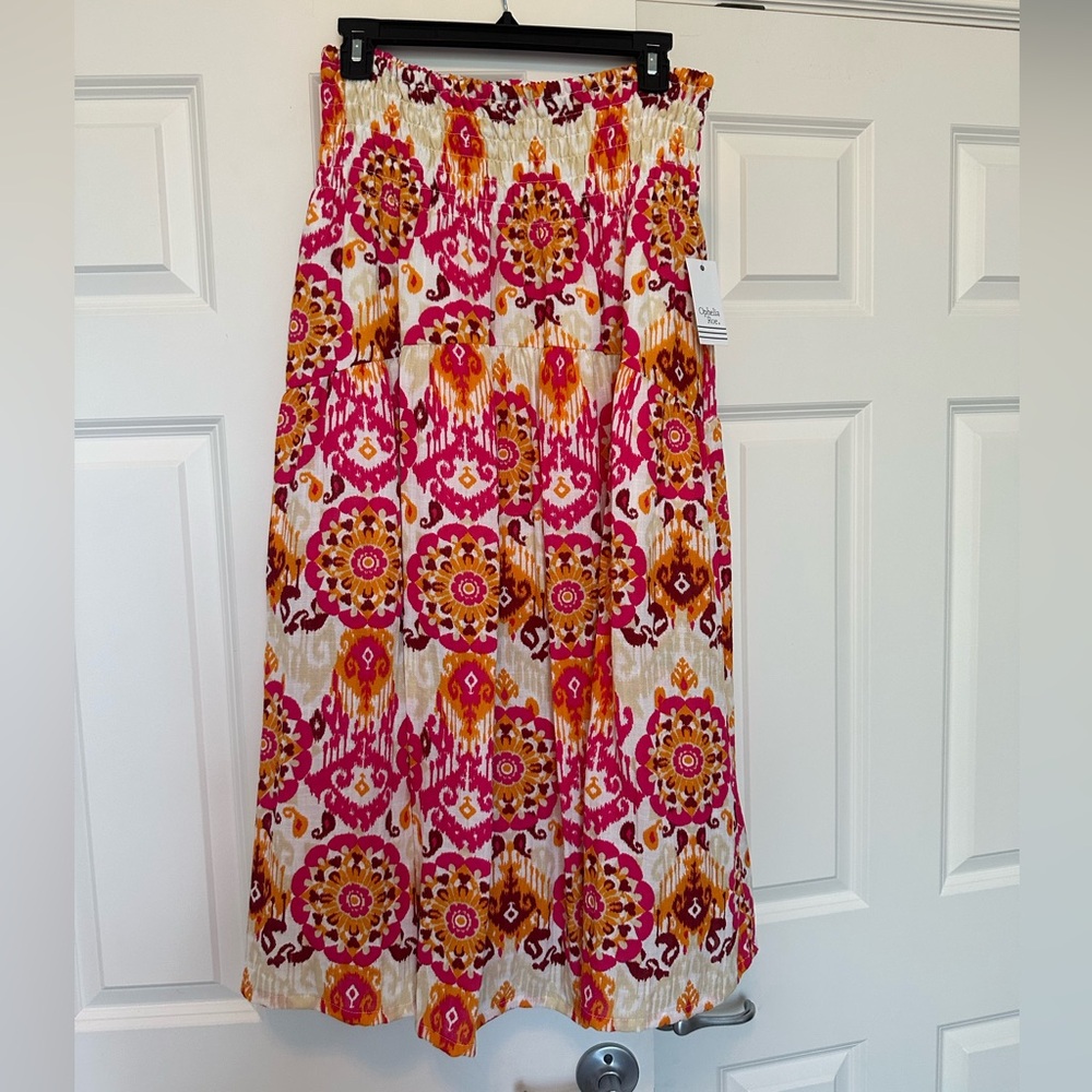 Vibrant Pink and Orange Women's Skirt